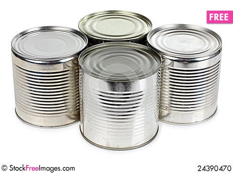 Metal tins of food thumb24390470